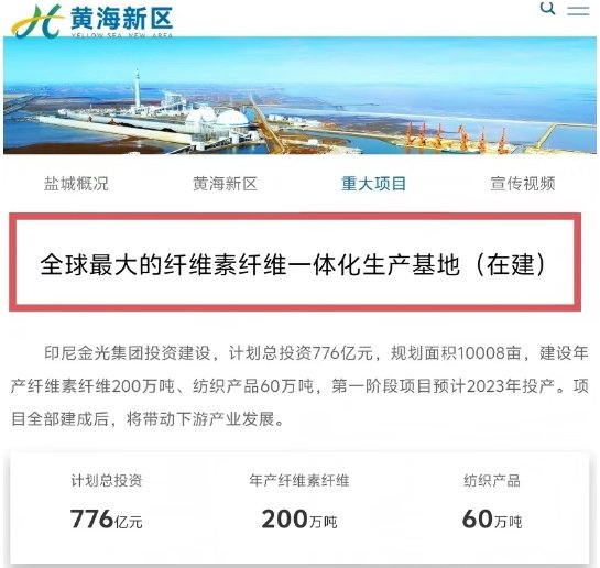 总投资776亿元的金光盐城循环经济产